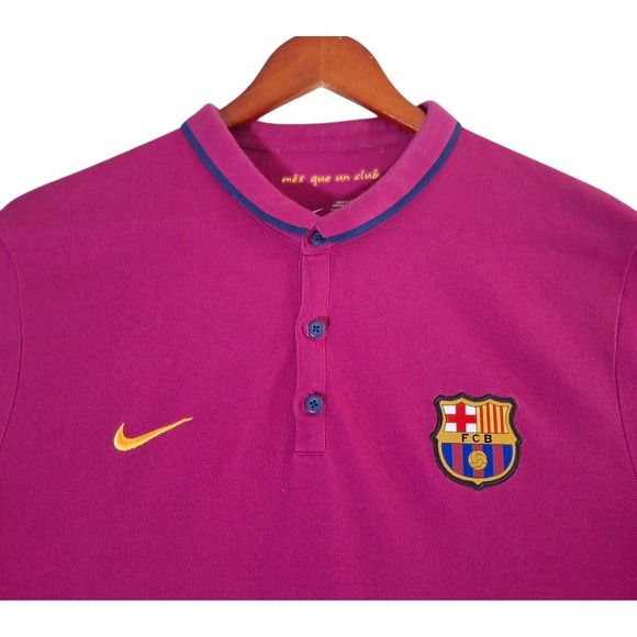 Nike Other - Nike FC Barcelona Polo Shirt Youth XL Pink Golf Soccer Football
